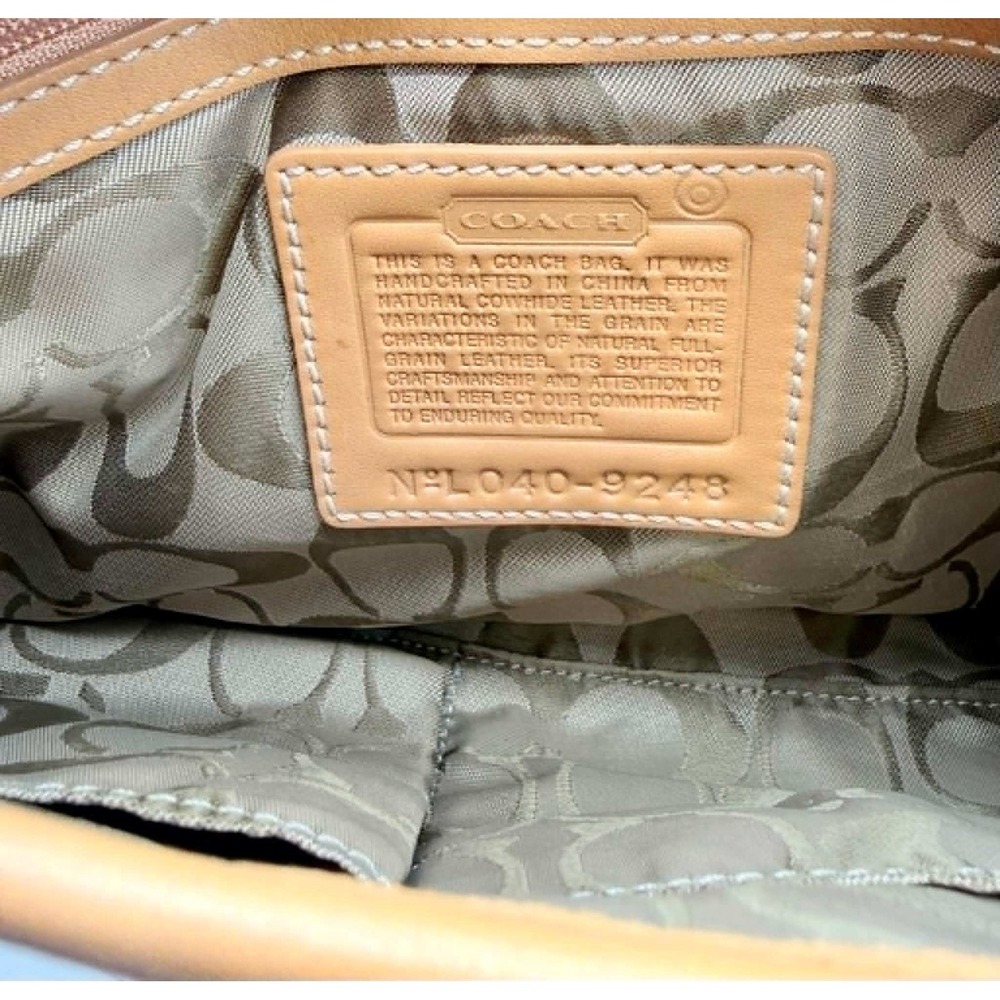 Coach Soho 9248 Tan Leather Buckle Shoulder Bag Vintage Camel Hobo Handbag - Picture 10 of 11